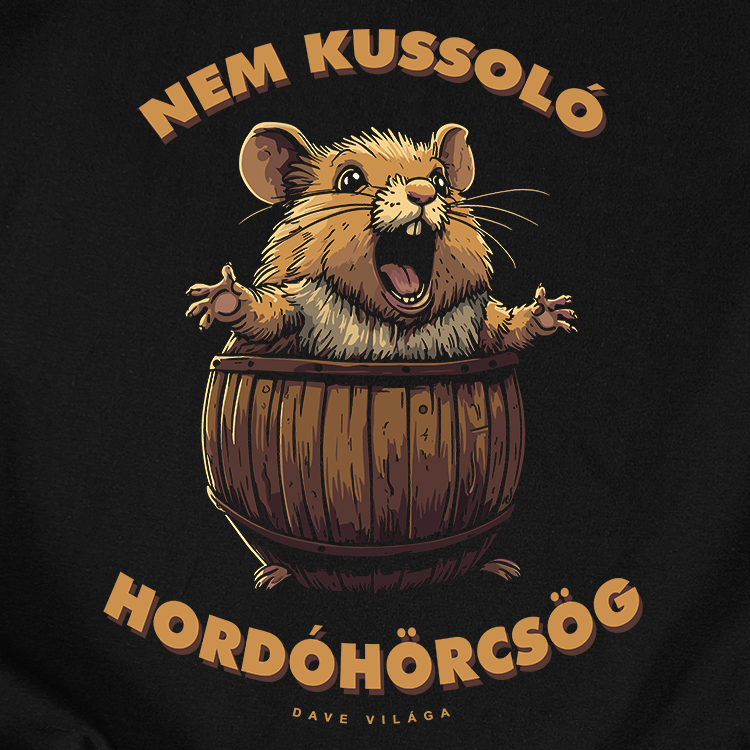 Dave Világa | Hordóhörcsög Kapucnis pulóver