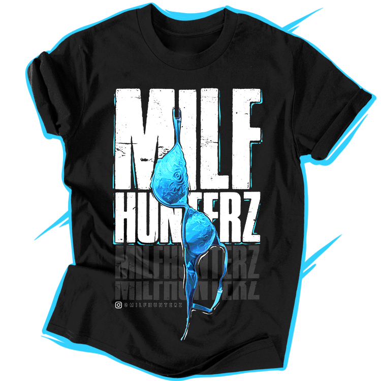 Milfhunterz póló - Kék