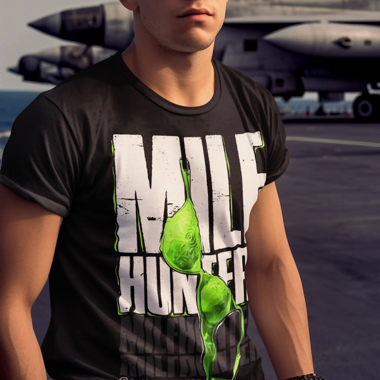 Milfhunterz póló - Zöld